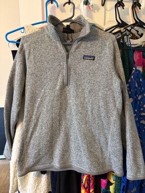 Patagonia Women’s Gray Quarter-Zip Fleece Pullover